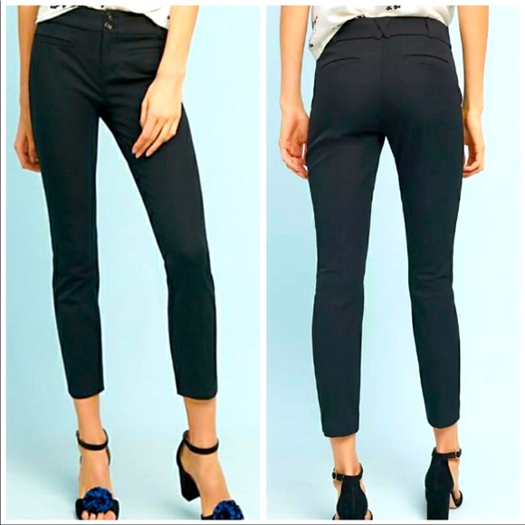 Anthropologie Essential Slim Kick Flare Pants - Picture 2 of 9